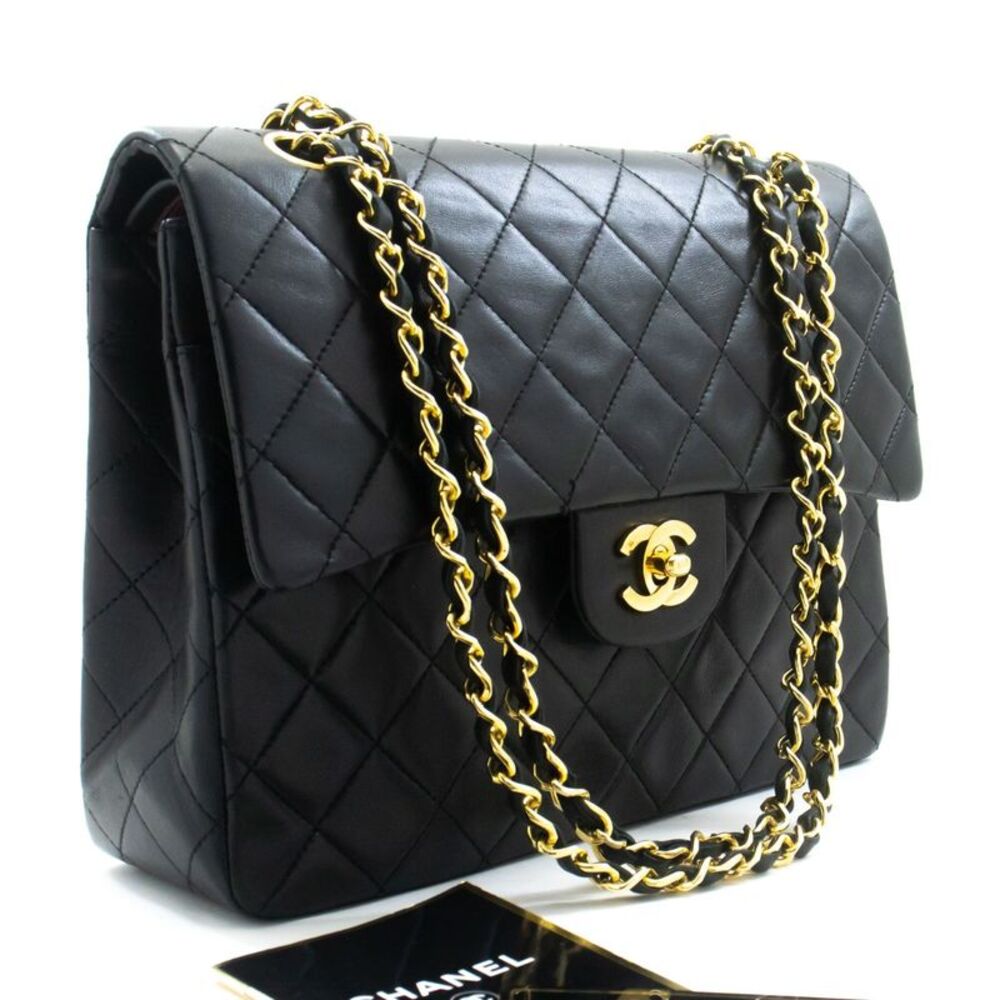Chanel Timeless - Classic Double Flap Leather Black Leather Handbag